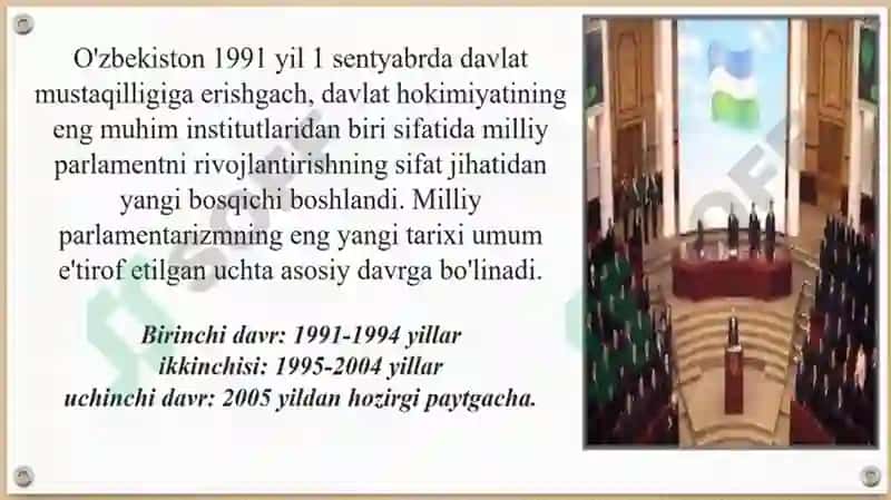 O`zbekistonda demokratik, fuqarolik jamiyatining asoslarini o`rganish 4