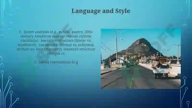 Characteristics of different types of genres 4
