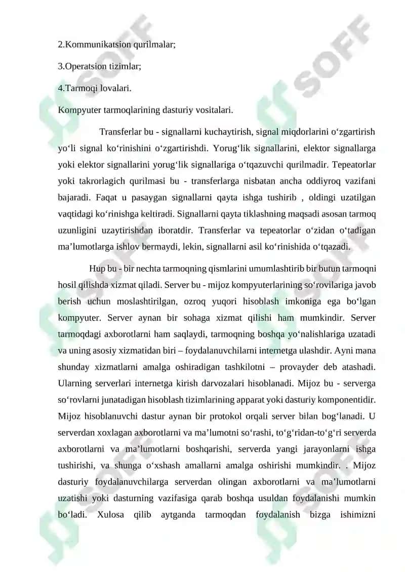 Kompyuter tarmoqlarining standart texnologiyalari 4