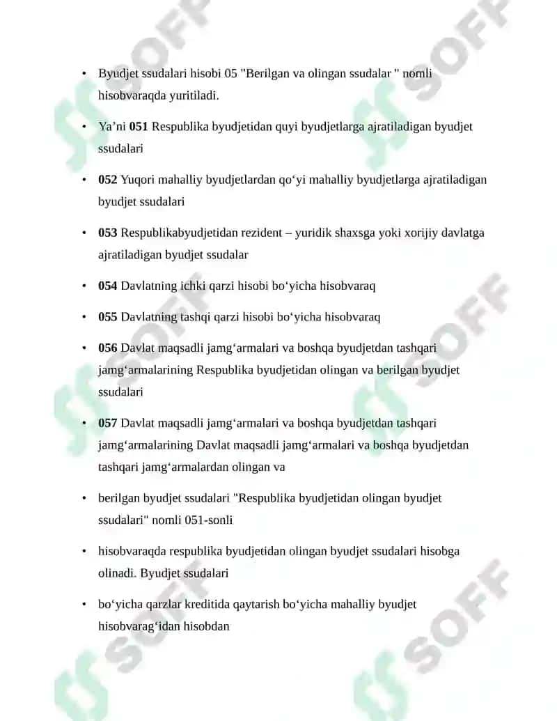 BYUDJETLARARO MUNOSABATLAR HAMDA QARZLAR HISOBI 4