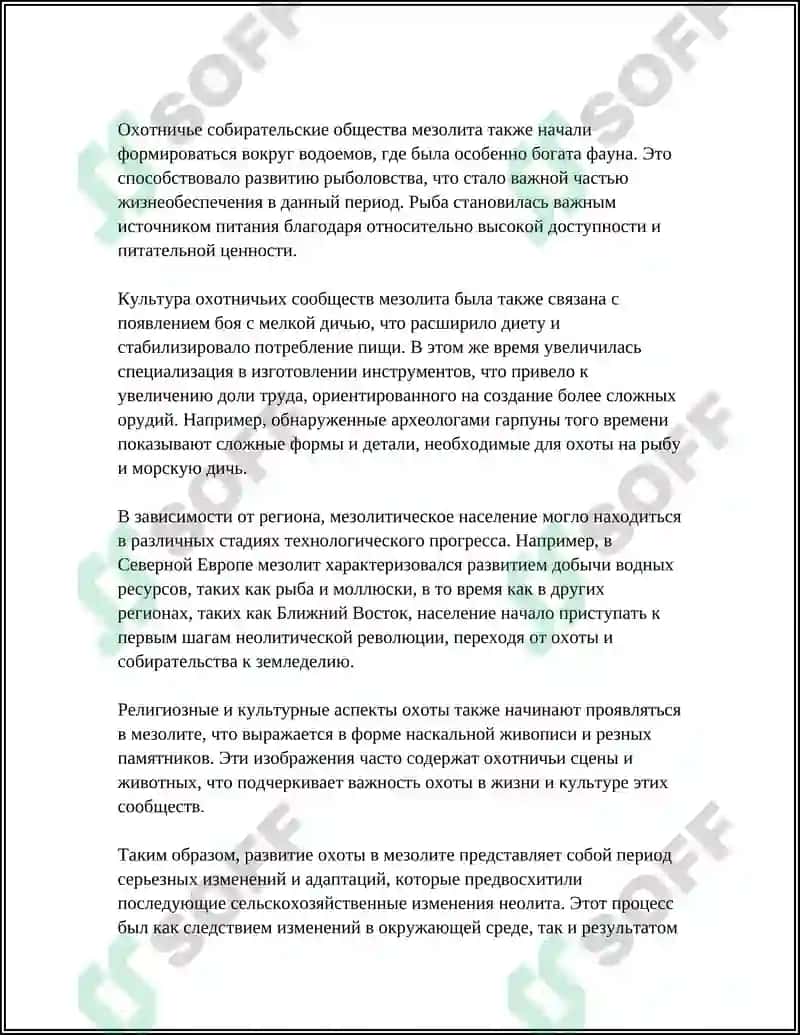 Развитие охоты в мезолите 4