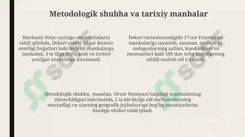 Kartezian tarixshunosligi 4