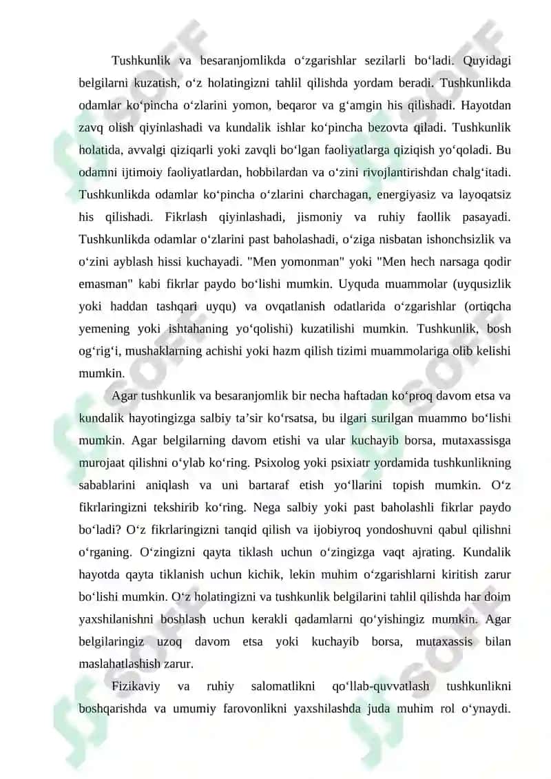 Tushkunlik va besaranjomlikni boshqarish 4
