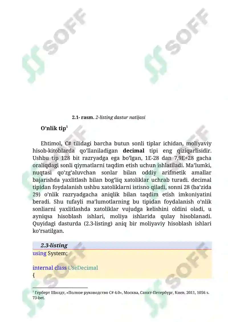 Berilganlar turlari 4