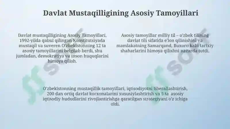 Oʻzbekistonning Mustaqil Rivojlanish Yoʻli 4