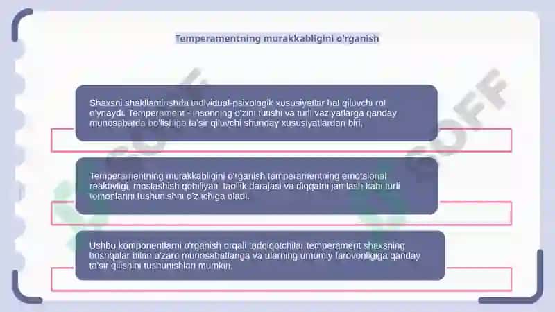 Shaxsning individual-psixologik xususiyatlari. Temperament 4