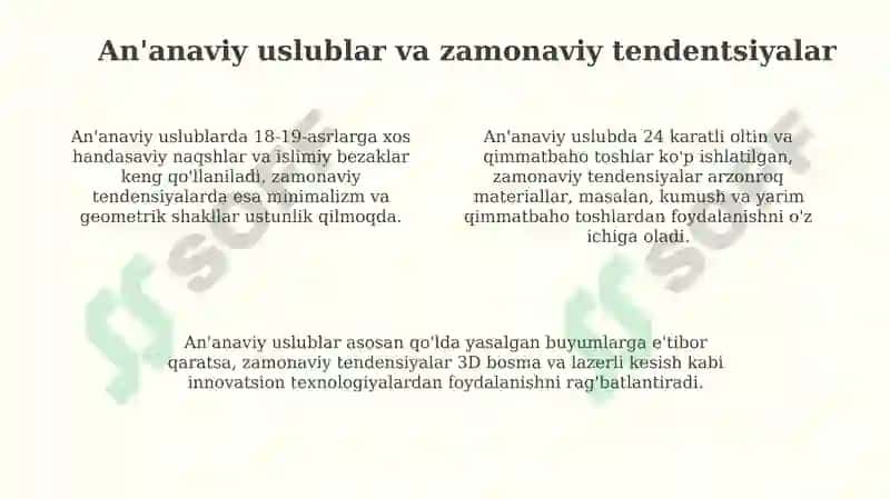 Mustaqillik yillarida zargarlik sanati 4