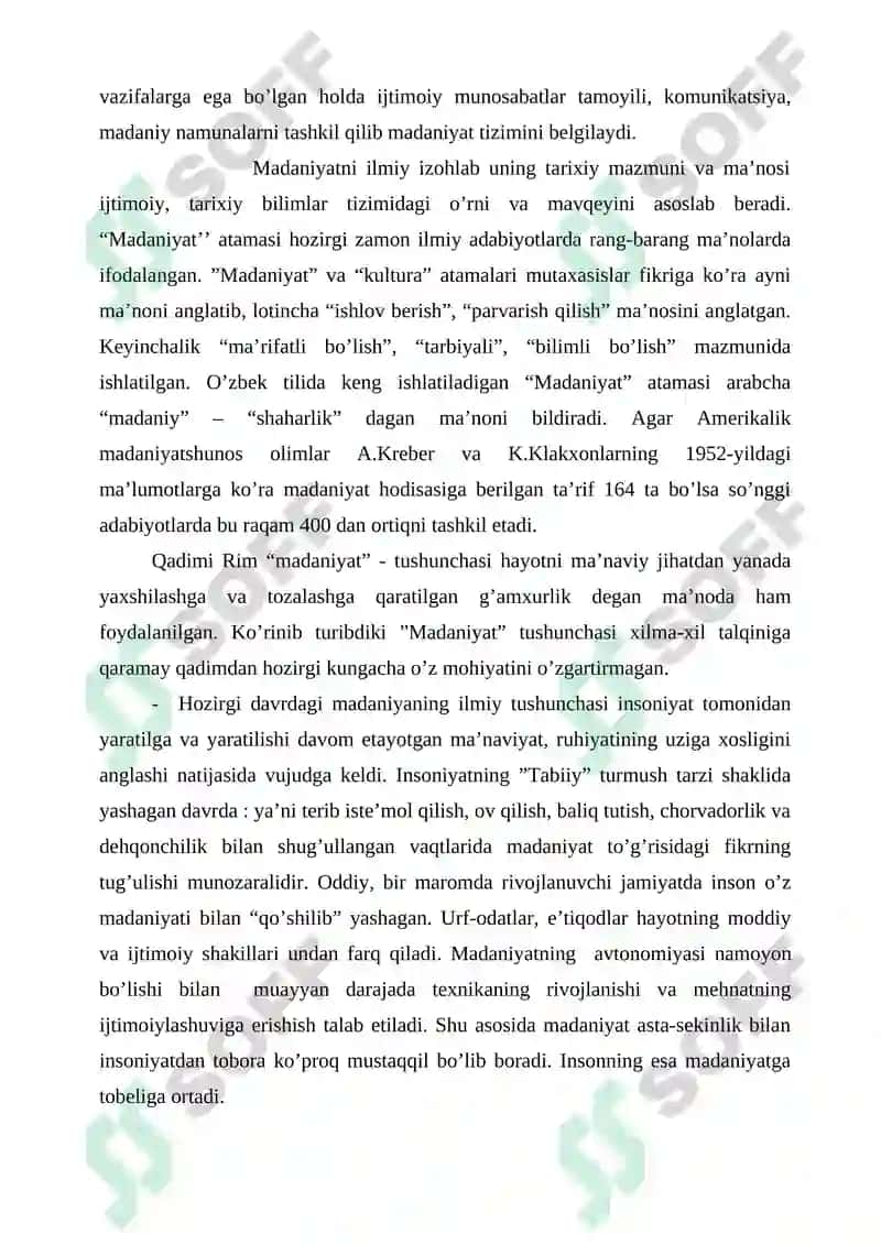 Madaniyat va uning jamiyat hayotidagi o’rni 4