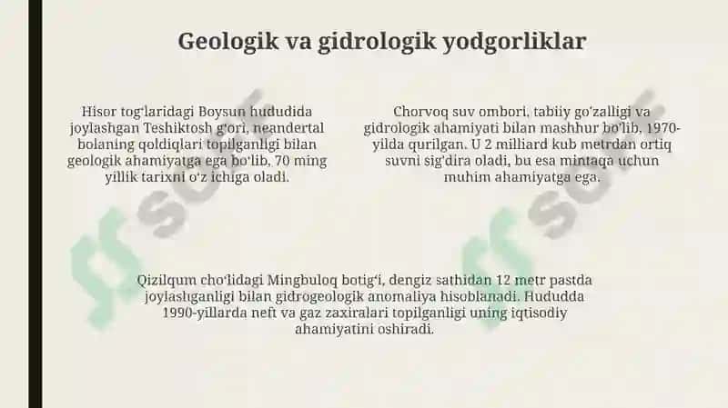 Õzbekiston tabiyat yodgorliklari 4