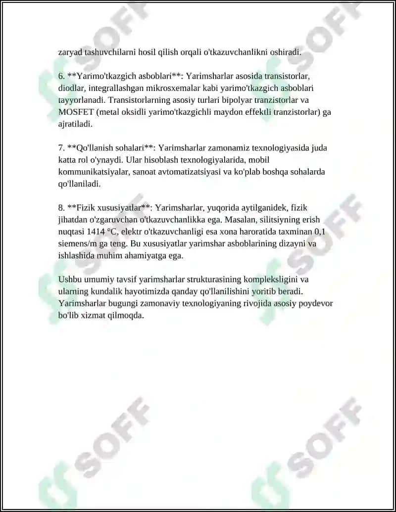 Yarimsharlar strukturasining umumiy tavsifi 4