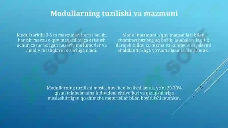 Ta'lim dasturlarini loyihalash metodikasi 4
