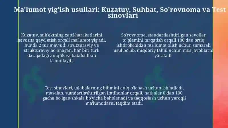 Pedagogikaning ilmiy tadqiqot metodlari 4
