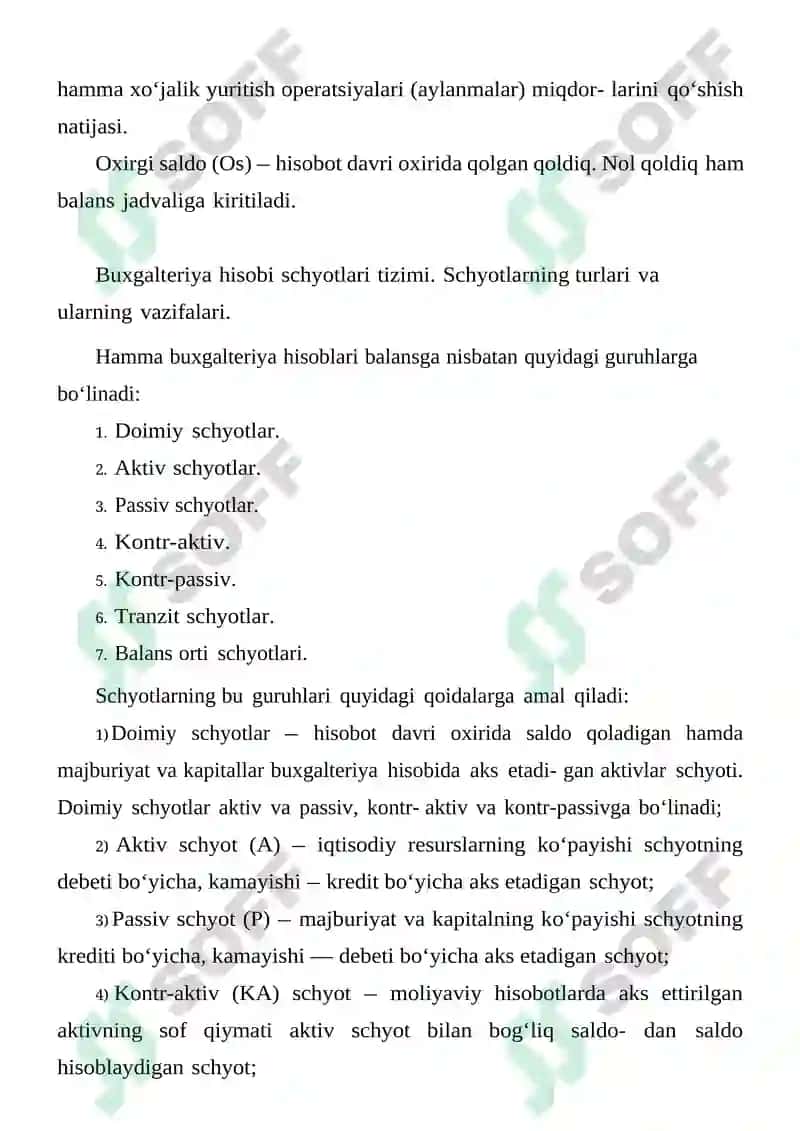 Buxgalteriya schyotlari 4
