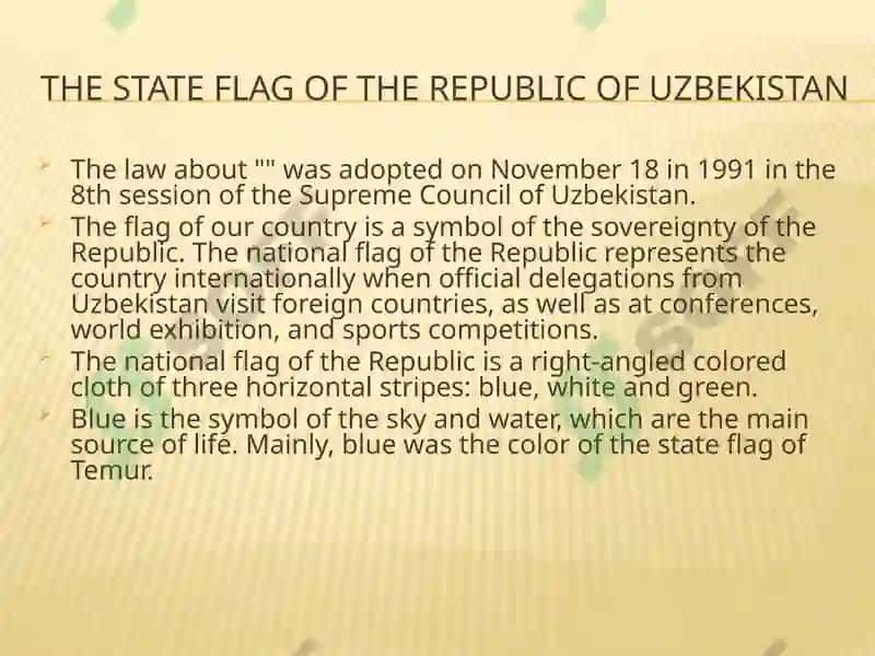 Natsionalsymbols of Uzbekistan 4