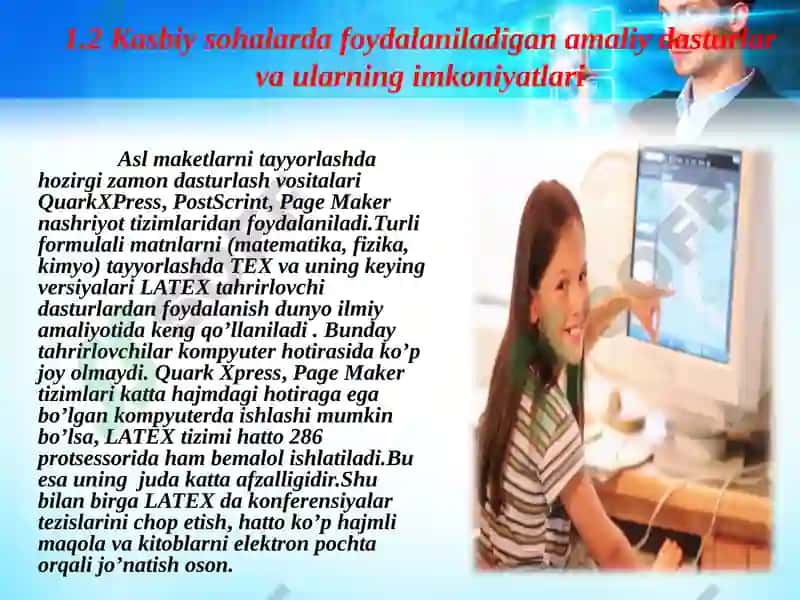 Amaliy dasturlar paketi va uning klassifikatsiyasi 4