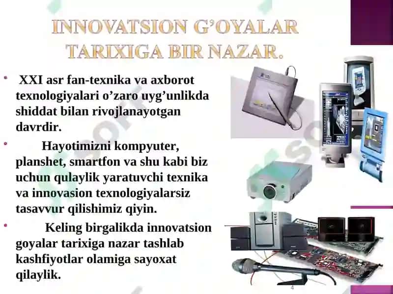 Innovatsiyalar va ularning yaratilish bosqichlari 4
