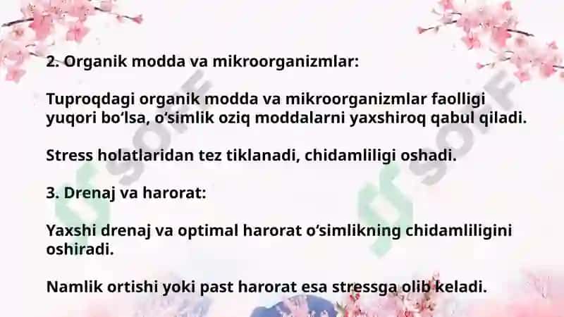 O‘simlik chidamliligiga tuproq holatining ta’siri 4