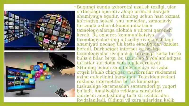 Ekskursion marshrutlarini ishlab chiqish shartlari 4