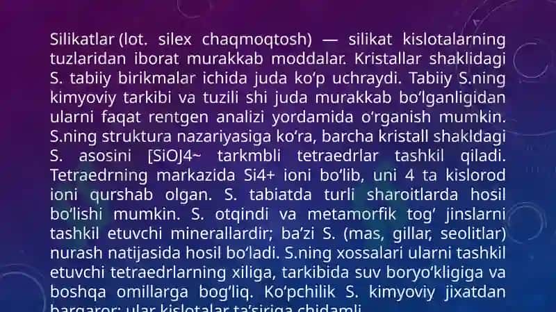 Silikatlar 4