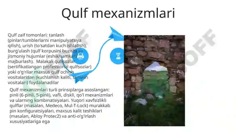 Zamonaviy qulf mexanizmlari 4