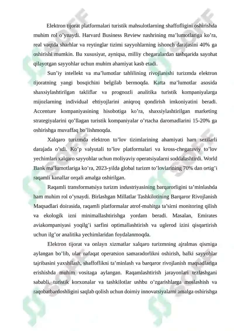 XALQARO TURIZMDA ELEKTRON TIJORAT VA ONLAYN XIZMATLAR 4
