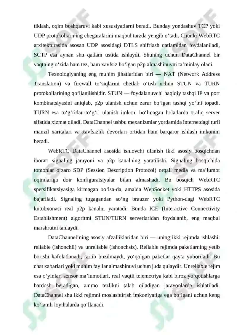 Pythonda WebRTC DataChannel Orqali Ma'lumot Almashish 4
