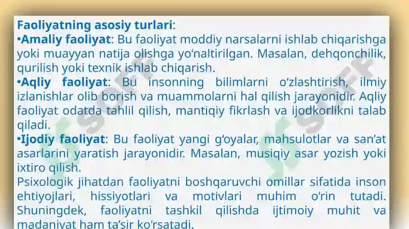 Faoliyat va Motivatsiya 4