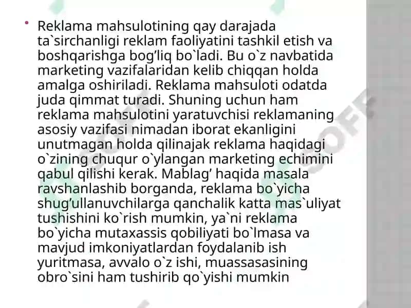 Reklama ijtimoiy mazmun mohiyati 4