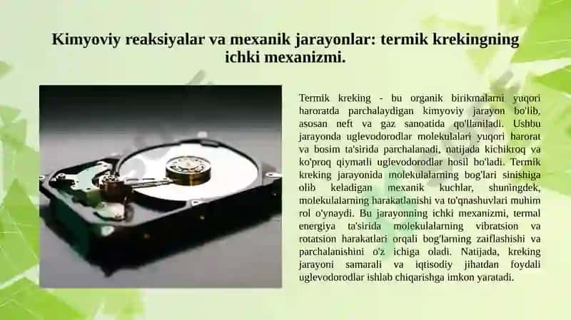 Termik kreking jarayoni 4
