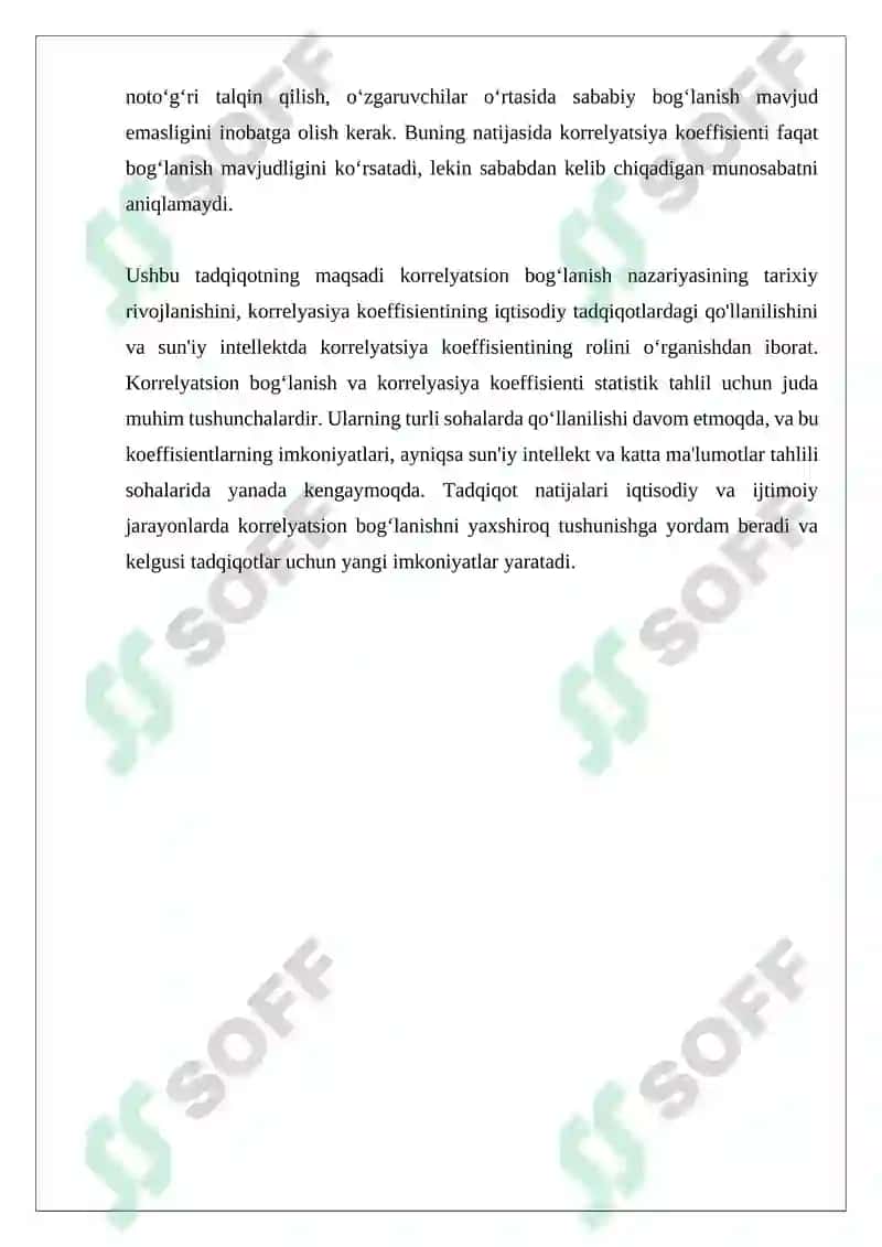 Korrelyatsion bogʻlanish va korrelyasiya koeffisienti 4