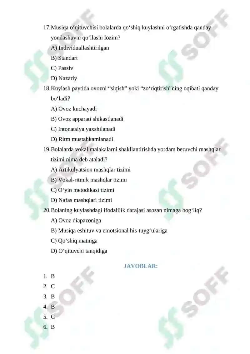Bolalarda Qo‘shiq Kuylash Malakalari 4
