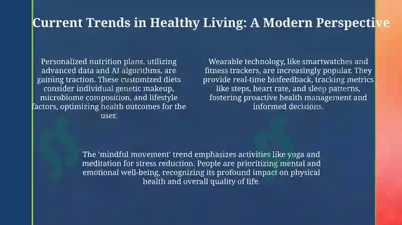 Healthy Lifestyle: Trends and Challenges 4