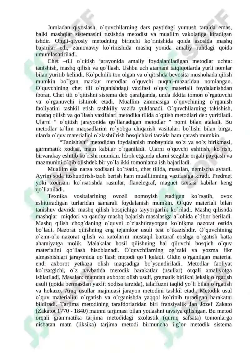 CHET TILI O’QITISHNING QIYOSIY METODIKASI 4