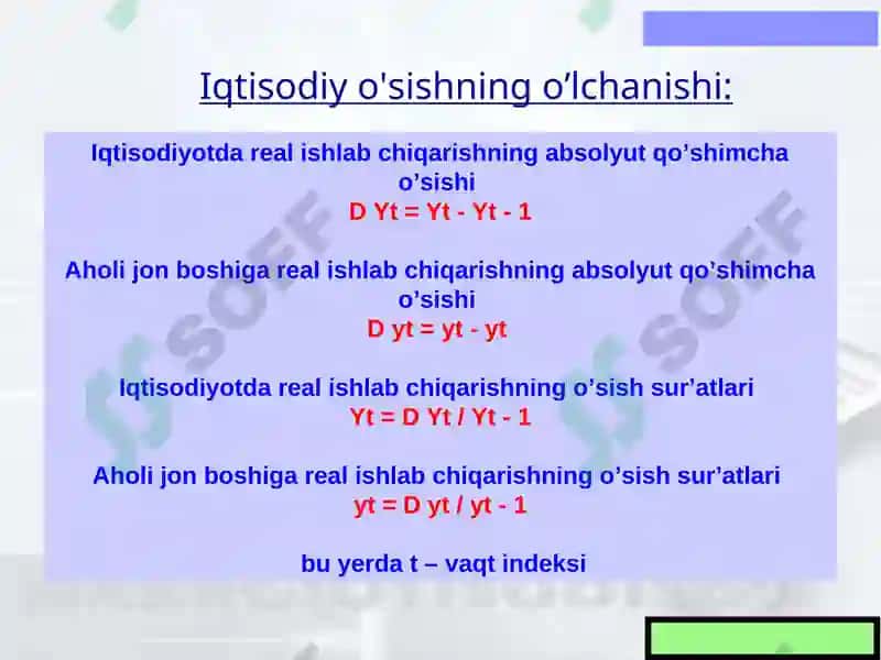 Iqtisodiy o’sishning R.Solou modeli 4