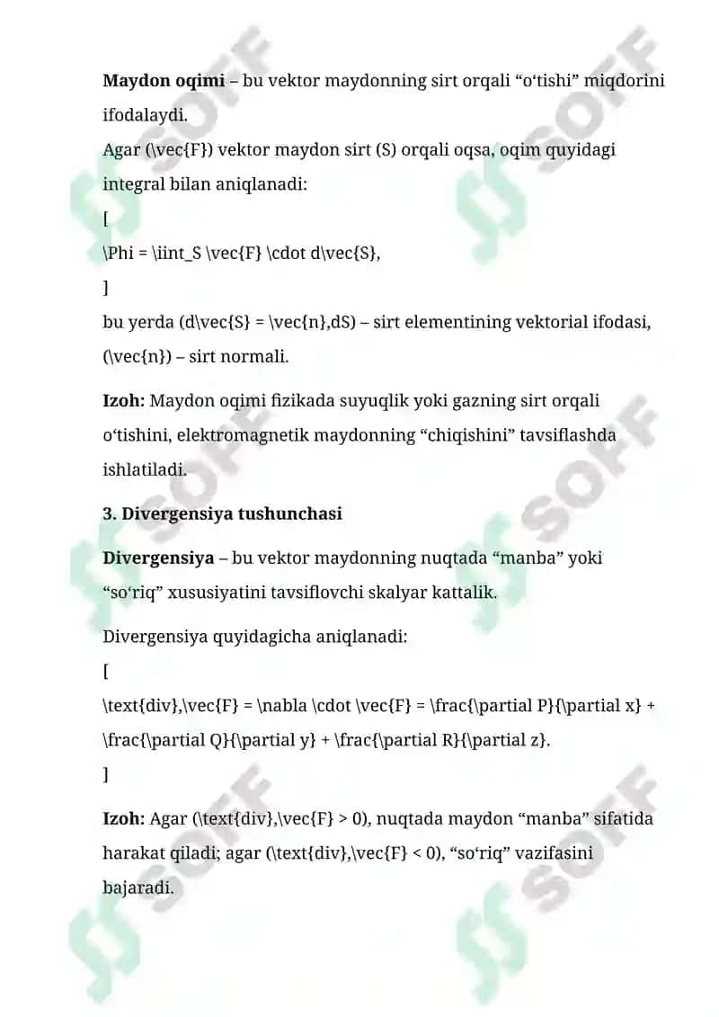Vektor maydon 4