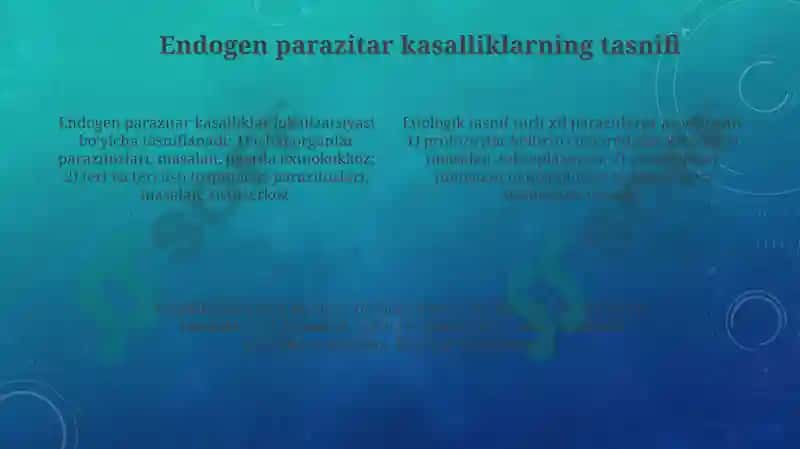 Endogen parazitar kasalliklar 4