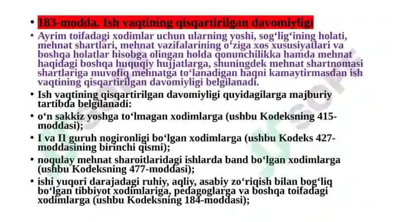 Ish vaqtivadamolish vaqti 4