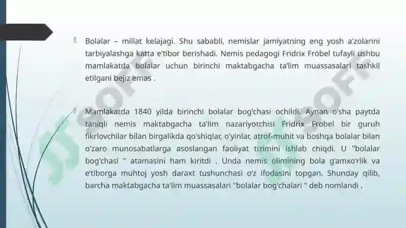 Germaniya maktabgacha ta'lim tashkilotlari 4
