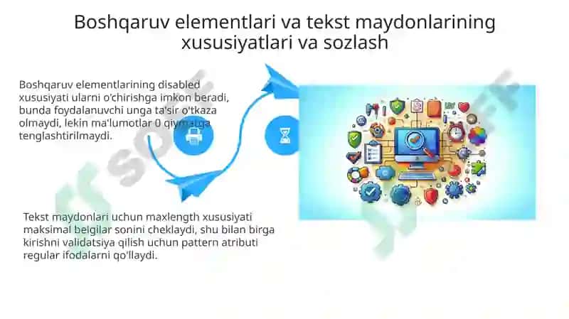 Boshqaruv Elementlari va Tekst Maydonlari 4