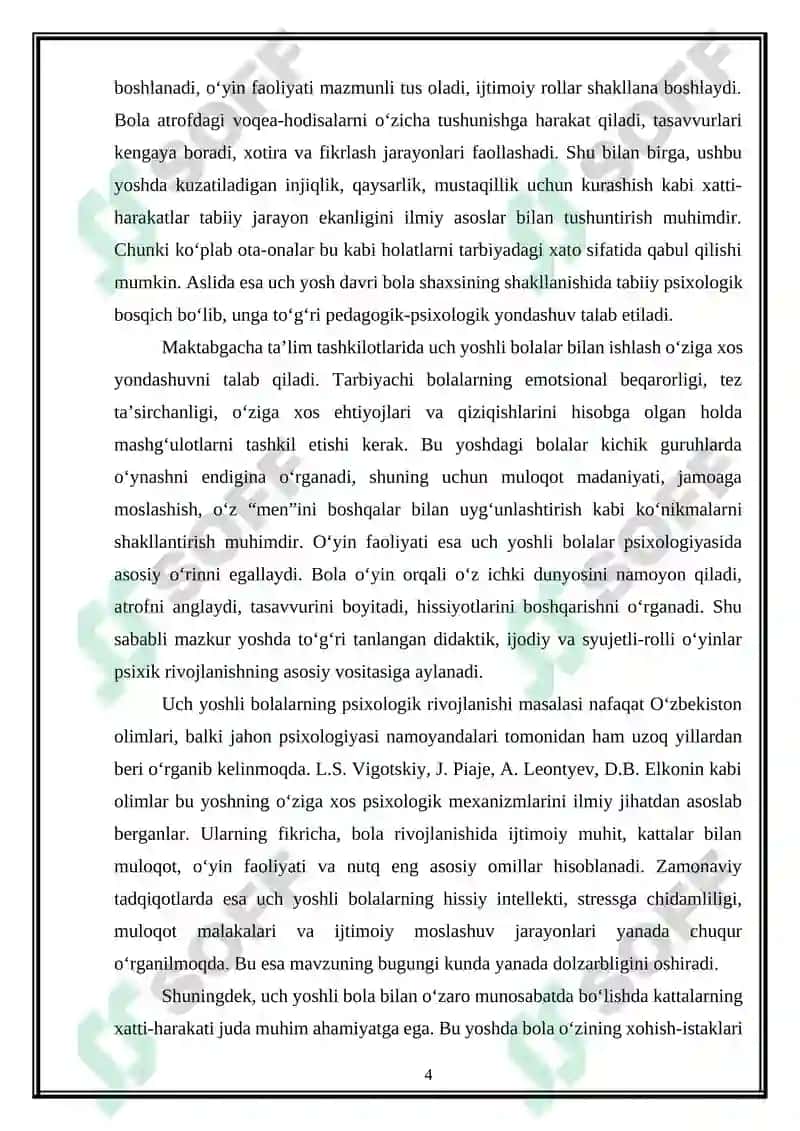 Uch yoshli bolalarning psixologik xususiyatlari 4