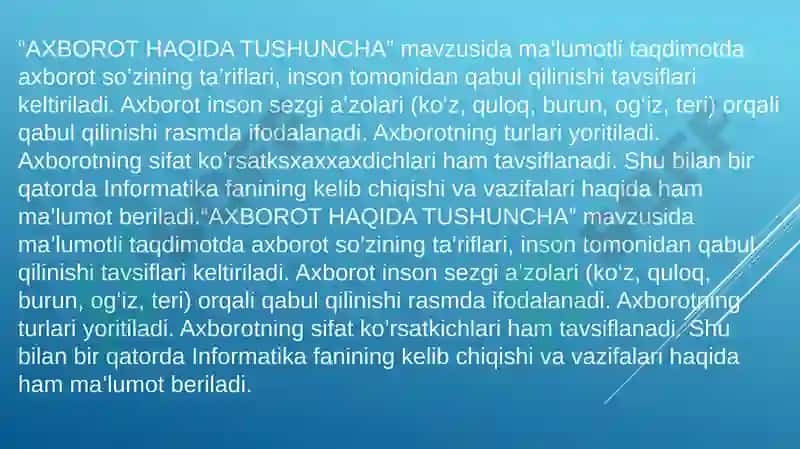 Axborot nima va uning manbalari 4