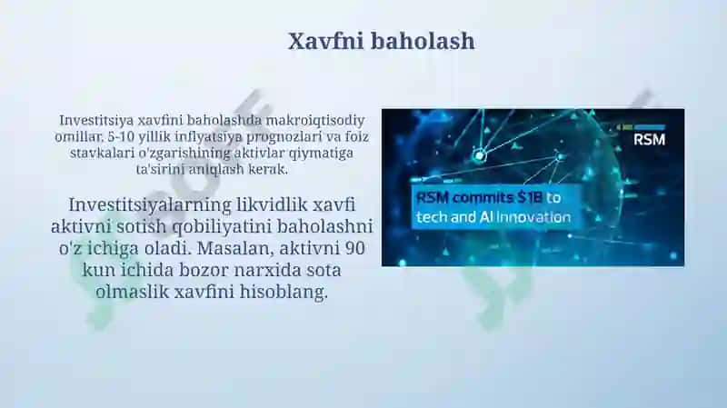 Uzoq muddatli investitsiyalarauditi 4