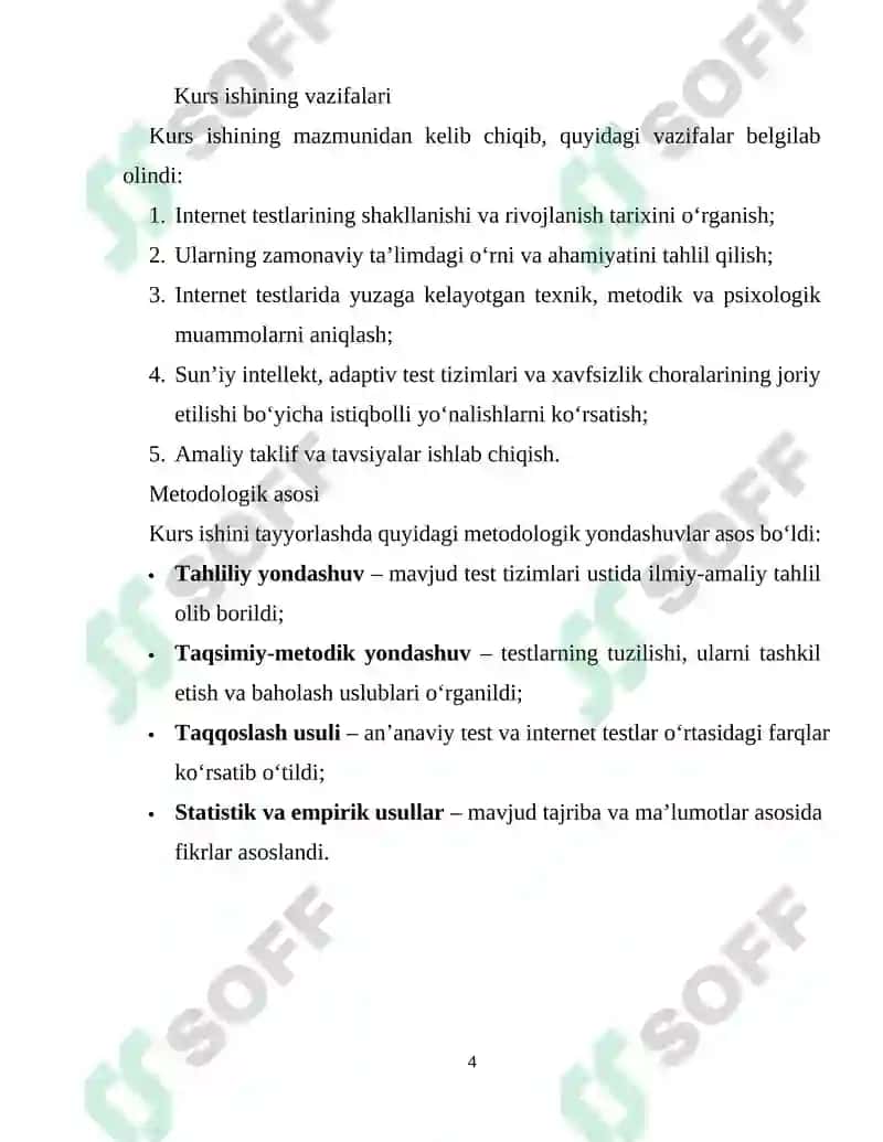 Internetdagi Testlar: Yangi Muammolari va Istiqbollari 4