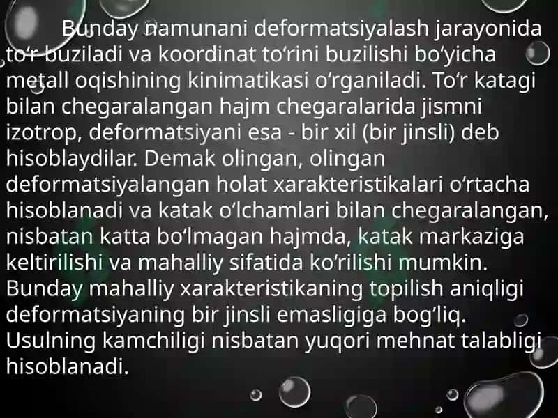 Metallarni bosim bilan ishlash nazariyasi 4