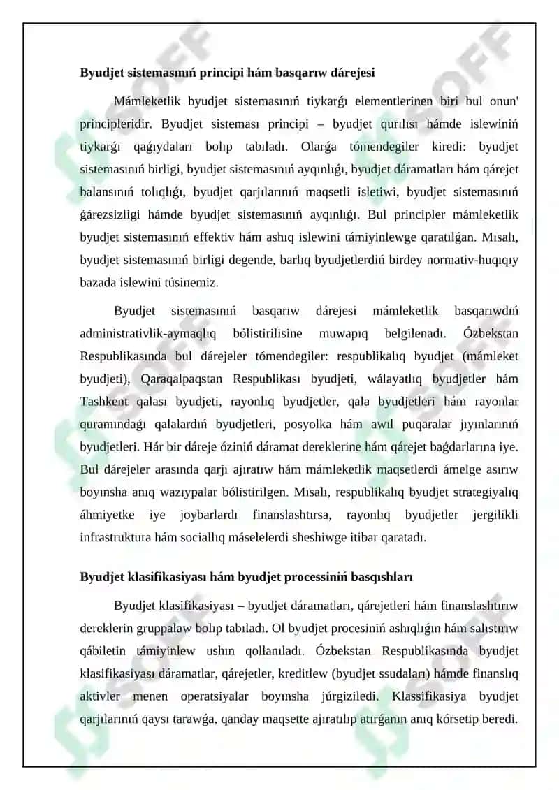 Mámleketlik byudjet sisteması 4