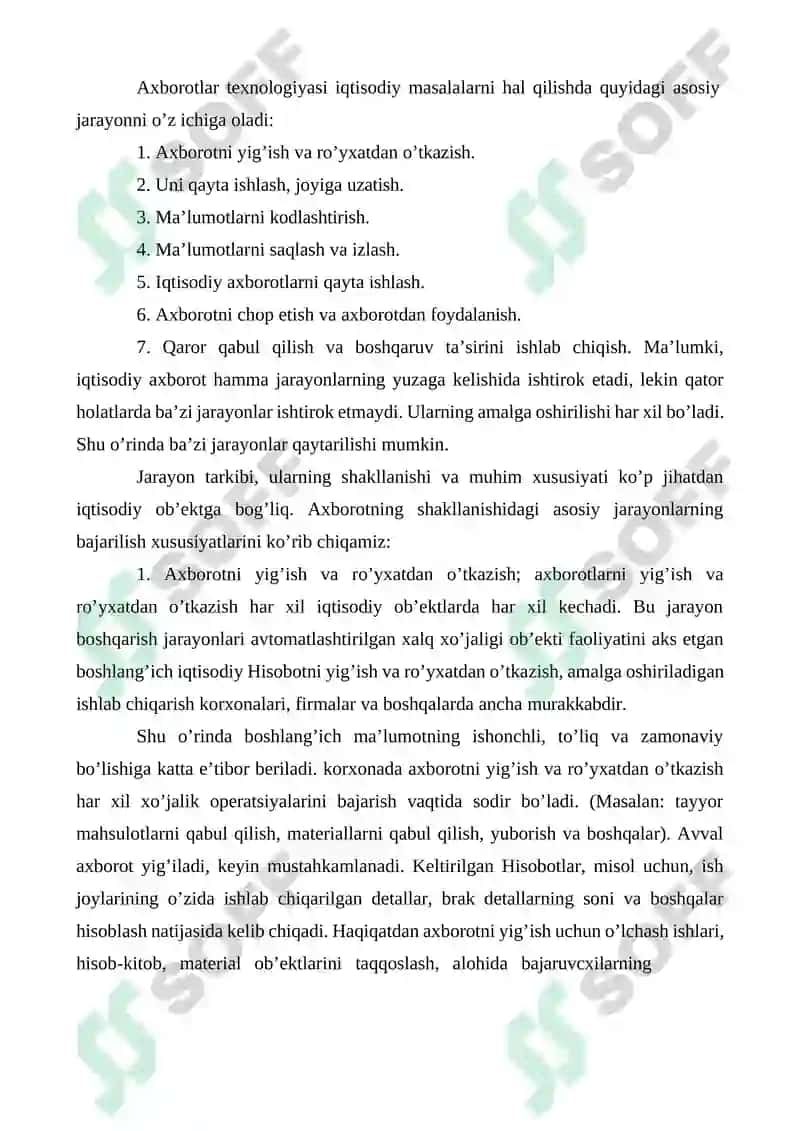 IQTISODIYOTDA AXBOROT TEXNOLOGIYALARI O’QUV QO’LLANMA 4