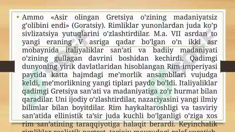 Qadimgi Rim sivilizatsiyasi 4
