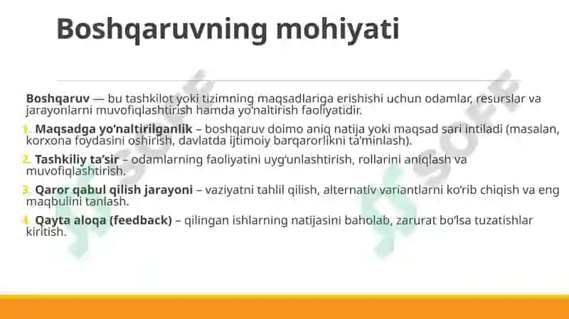 Menejmentning nazariyasoslari 4