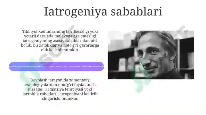 Iatrogeniya: Ta'rif, Turlari va Sabablari 4