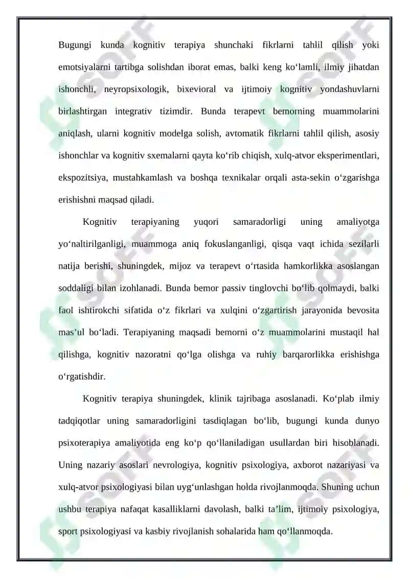 Kognitiv terapiya 4